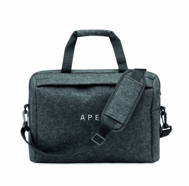 Logo trade promotional gifts picture of: 15 inch RPET felt laptop bag