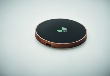 Logotrade corporate gifts photo of: Wireless charger in acacia 15W