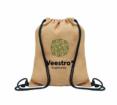 Logo trade corporate gifts picture of: Jute drawstring bag