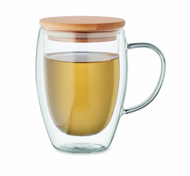 Logo trade promotional merchandise image of: Double wall borosilicate mug