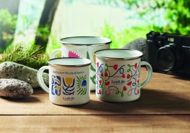 Logo trade business gift photo of: Enamel sublimation mug 200ml