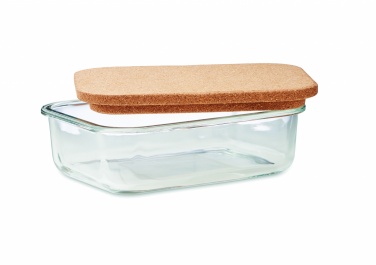 Logotrade promotional item picture of: Glass lunch box with cork lid