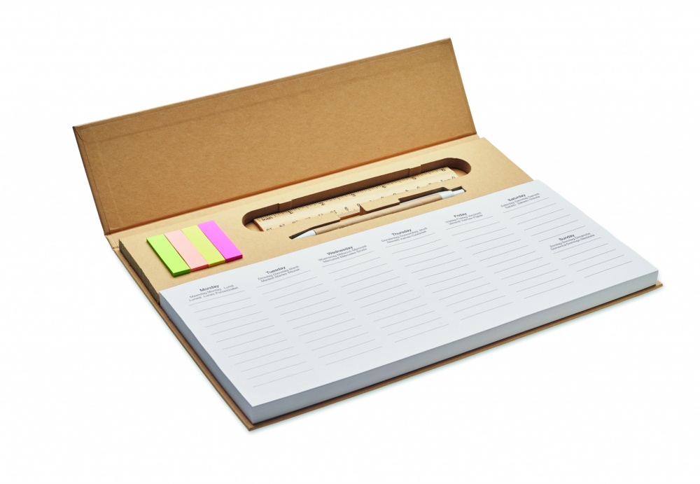 Logo trade corporate gifts picture of: Weekly desktop planner