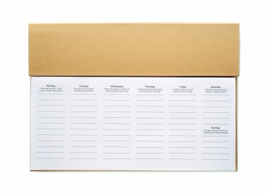 Logo trade promotional items image of: Weekly desktop planner