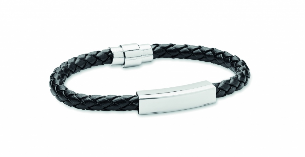 Logotrade promotional item picture of: Braided faux leather bracelet