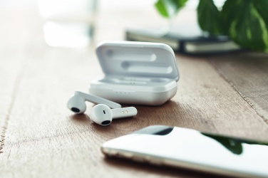 Logo trade promotional item photo of: TWS earbuds with charging base
