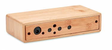 Logo trade advertising products picture of: Wireless charger in bamboo 5W