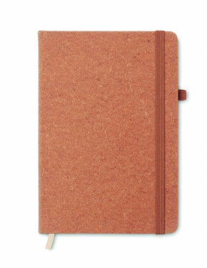 Logotrade promotional giveaway image of: Recycled Leather A5 notebook