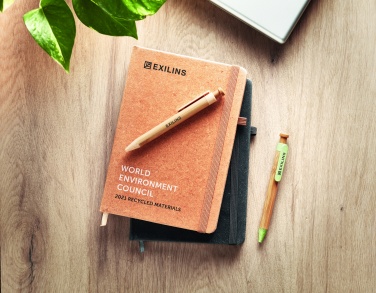 Logotrade corporate gift picture of: Recycled Leather A5 notebook