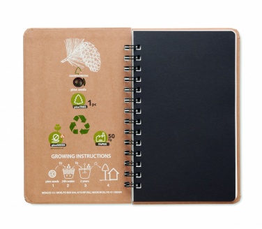 Logotrade promotional product image of: A5 Pine tree GROWNOTEBOOK™