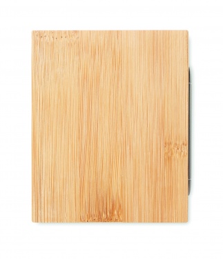 Logotrade promotional item picture of: Bamboo pen holder and LCD clock