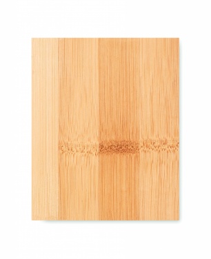 Logo trade advertising products picture of: Bamboo pen holder and LCD clock