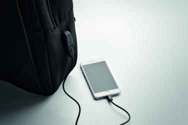 Logo trade promotional items image of: Laptop backpack in 300D RPET