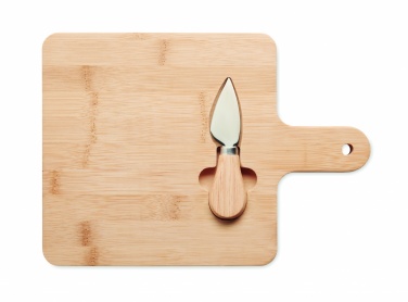 Logotrade advertising product image of: Cheese board set in bamboo Bremen