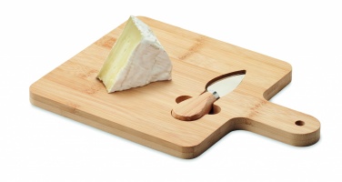 Logotrade promotional merchandise photo of: Cheese board set in bamboo Bremen