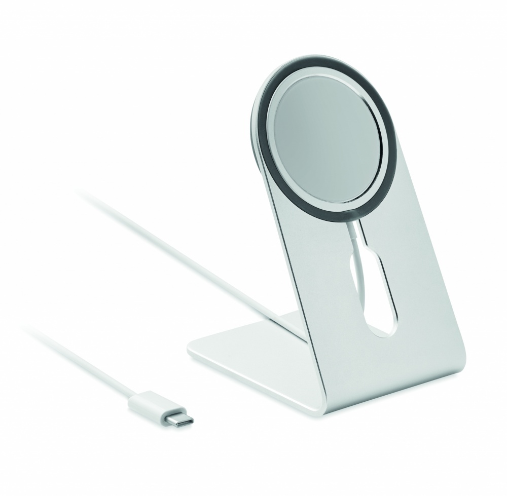 Logotrade promotional item picture of: Portable magnetic charger 15W