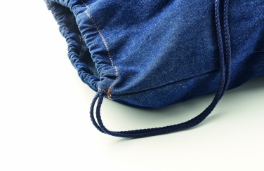 Logotrade promotional products photo of: Recycled denim drawstring bag