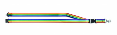 Logotrade promotional gift picture of: Rainbow RPET lanyard