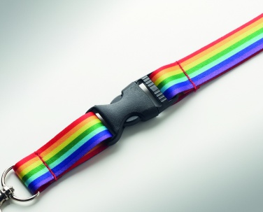 Logotrade promotional merchandise image of: Rainbow RPET lanyard