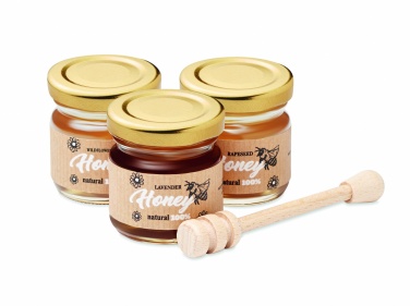 Logotrade promotional merchandise image of: Set of 3 wildflower honey