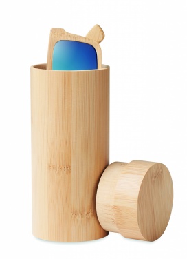 Logotrade advertising product image of: Sunglasses and case in bamboo KEILA
