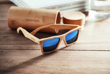 Logotrade promotional giveaway picture of: Sunglasses and case in bamboo KEILA