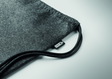 Logotrade promotional gift image of: RPET felt drawstring bag