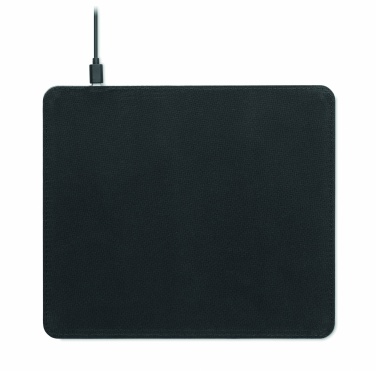 Logo trade corporate gifts picture of: Cork mouse mat charger 15W