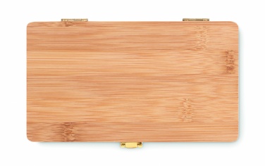 Logotrade business gift image of: 21 pcs tool set in bamboo case