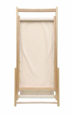 Logo trade corporate gifts picture of: Beach chair in wood