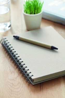 Logotrade promotional item image of: A5 grass notebook 80 lined