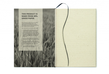 Logotrade promotional merchandise image of: A5 grass notebook 80 lined