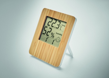 Logotrade corporate gift picture of: Bamboo weather station