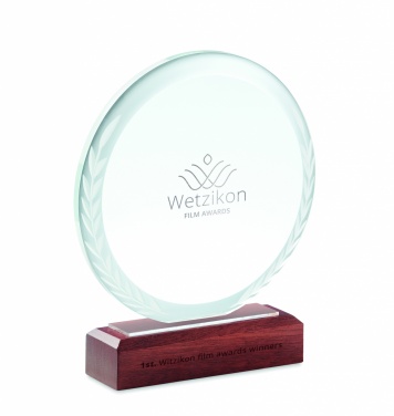 Logotrade promotional products photo of: Round award plaque