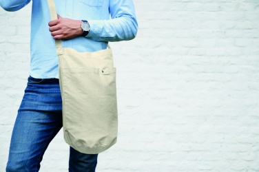 Logo trade promotional giveaways picture of: Canvas shopping bag 270 gr/m²