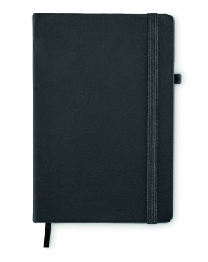 Logo trade promotional merchandise photo of: Recycled Leather A5 notebook