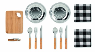 Logotrade business gift image of: Picnic 2 person set in pouch