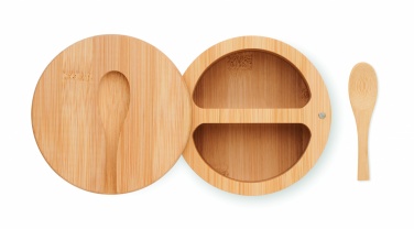 Logo trade promotional gift photo of: Salt and pepper bamboo box