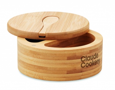 Logo trade promotional merchandise image of: Salt and pepper bamboo box