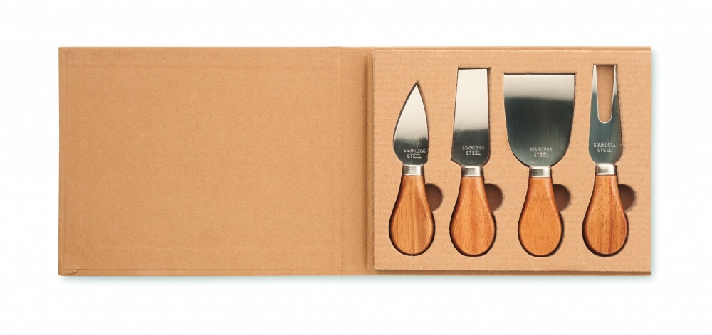 Logotrade promotional merchandise picture of: Set of 4 cheese knives