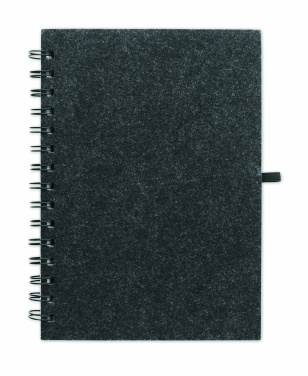 Logotrade promotional giveaways photo of: A5 RPET felt cover notebook
