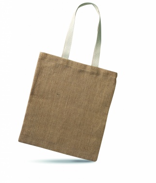 Logo trade promotional giveaways image of: Jute shopping bag