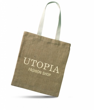 Logo trade corporate gifts image of: Jute shopping bag
