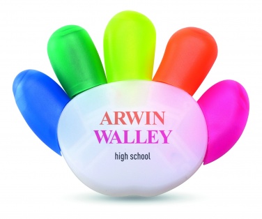 Logo trade promotional product photo of: 5 colour highlighter