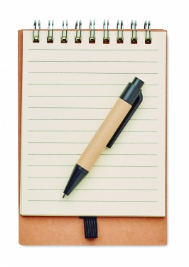 Logotrade promotional product picture of: Notepad with pen and memo pad