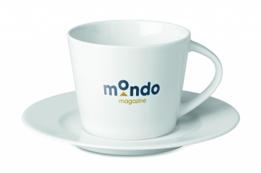 Logo trade promotional products picture of: Cappuccino cup and saucer