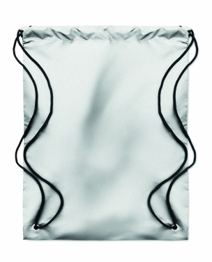 Logo trade promotional merchandise image of: High reflective drawstring bag