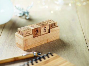 Logotrade promotional gift picture of: Bamboo calendar