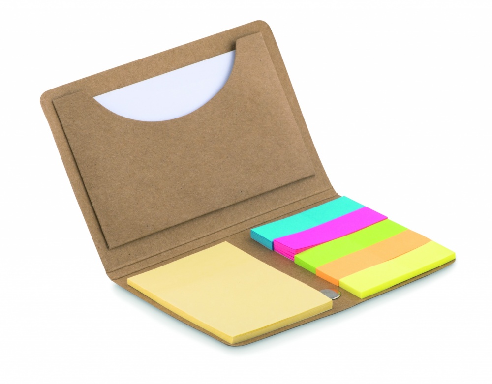 Logo trade promotional merchandise picture of: Card holder with memo set