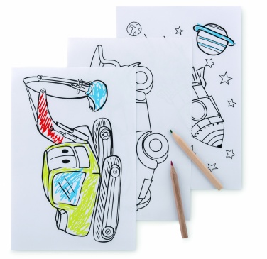 Logotrade promotional product picture of: Colouring set with 6 pencils